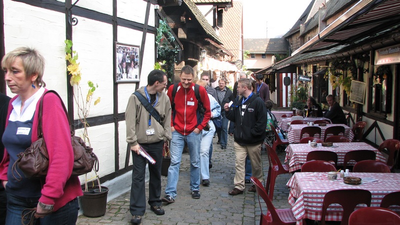 On the way to the Restaurant.